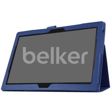 Чехол для Lenovo Tab 4 10.1 Plus x704 ТТХ кожаный Темно-синий смотреть фото | belker.com.ua