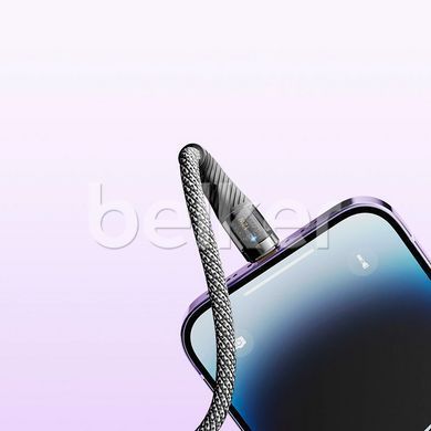 Кабель для iPhone Lightning USB Rock Z21 Transparency 1.2 метра Черный