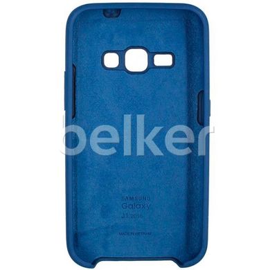 Оригинальный чехол для Samsung Galaxy J1 2016 (J120) Silicone Case Темно-синий смотреть фото | belker.com.ua