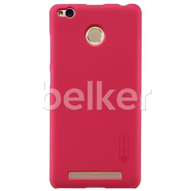 Пластиковый чехол для Xiaomi Redmi 3x Nillkin Frosted Shield Красный смотреть фото | belker.com.ua