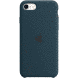 Чехол для iPhone SE 2 Silicone Case (replica) Темно синий