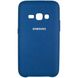 Оригинальный чехол для Samsung Galaxy J1 2016 (J120) Silicone Case Темно-синий в магазине belker.com.ua