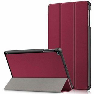 Чехол для Samsung Galaxy Tab A 10.1 (2019) SM-T510, SM-T515 Moko кожаный Вишневый смотреть фото | belker.com.ua