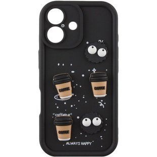 Силиконовый чехол Samsung Galaxy A26 (A266) Happy Case Черный