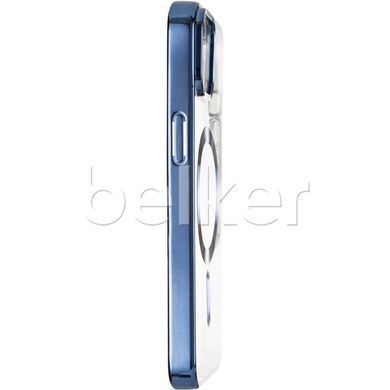 Чехол для iPhone 15 MagSafe Stand frame Синий смотреть фото | belker.com.ua