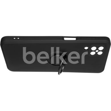 Чехол для Samsung Galaxy A12 (SM-A125) Wave color Ring case Черный смотреть фото | belker.com.ua
