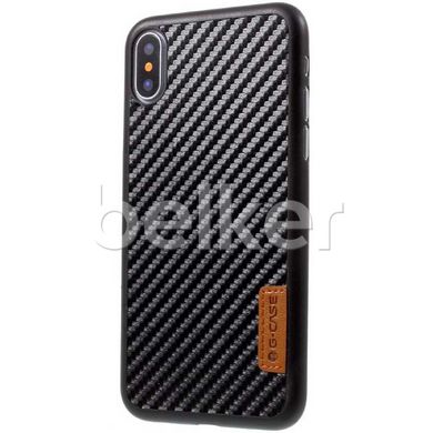 Противоударный чехол для iPhone X G-Case Карбон смотреть фото | belker.com.ua