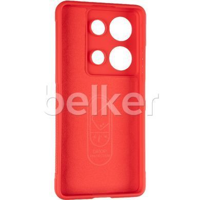 Противоударный чехол для Poco M6 Pro Deexe Terra Красный