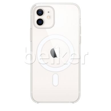Силиконовый чехол для iPhone 12 MagSafe Прозрачный Прозрачный смотреть фото | belker.com.ua