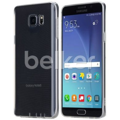 Силиконовый чехол для Samsung Galaxy Note 5 N920 Remax незаметный Прозрачный смотреть фото | belker.com.ua