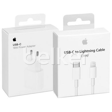 Зарядное устройство Apple 18W USB-C Power Adapter с кабелем Original