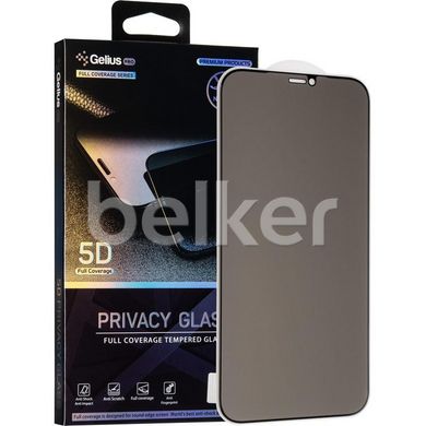 Защитное стекло для iPhone 12 Pro Max Gelius Pro 5D Privacy Glass Черный смотреть фото | belker.com.ua