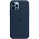 Чехол для iPhone 16 Pro Max Silicone Case (replica) Темно синий