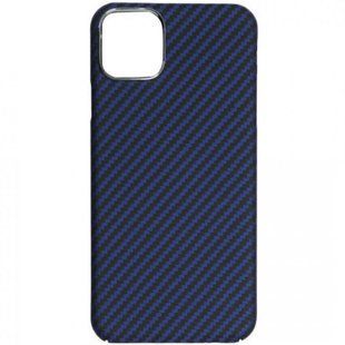 Карбоновый чехол на iPhone 16 Pro K-DOO Kevlar case Синий