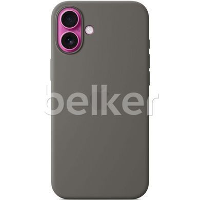 Чехол для iPhone 16 Plus Silicone Case (replica) Серый