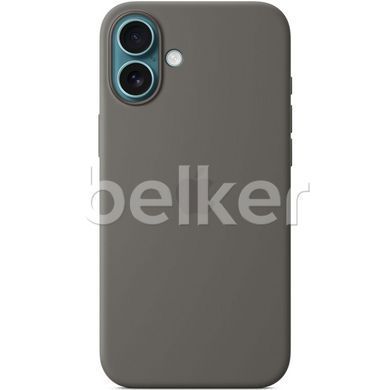 Чехол для iPhone 16 Plus Silicone Case (replica) Серый