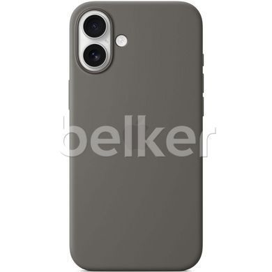 Чехол для iPhone 16 Plus Silicone Case (replica) Серый