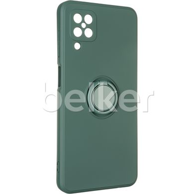 Чехол для Samsung Galaxy A12 (SM-A125) Wave color Ring case Зелёный смотреть фото | belker.com.ua