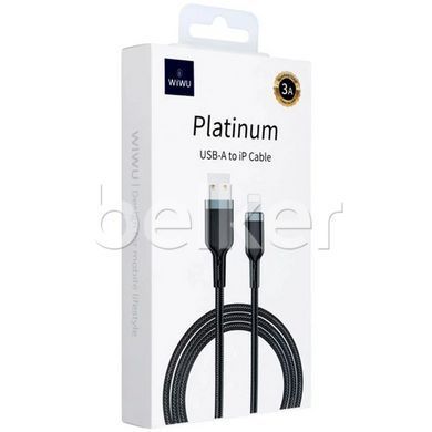 Кабель для iPhone Lightning USB Wiwu Platinum Wi-C019 1.2 метра Черный