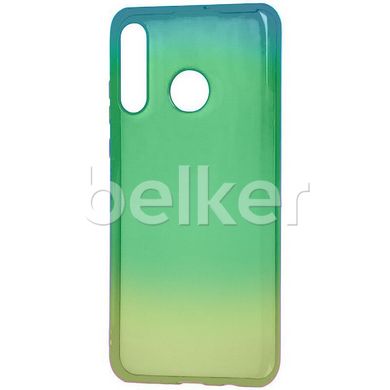 Силиконовый чехол для Huawei P30 Lite Gradient case Зелёный смотреть фото | belker.com.ua