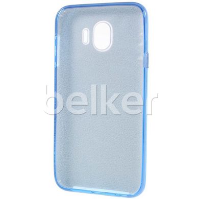 Силиконовый чехол для Samsung Galaxy J4 2018 (J400) Remax Glitter Silicon Голубой смотреть фото | belker.com.ua