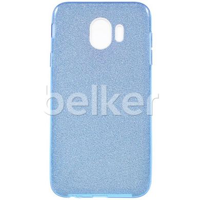 Силиконовый чехол для Samsung Galaxy J4 2018 (J400) Remax Glitter Silicon Голубой смотреть фото | belker.com.ua