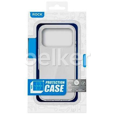 Силиконовый чехол на iPhone 17 Pro Rock Crystal Прозрачный