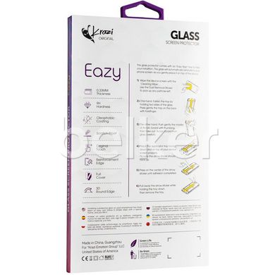 Защитное стекло для iPhone 12 Pro Max Krazi Eazy EZFT01 + Installation frame Черный смотреть фото | belker.com.ua