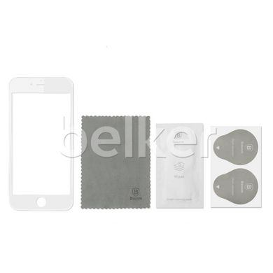 Защитное стекло для iPhone 7 Baseus PET Soft 3D Белый смотреть фото | belker.com.ua