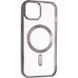 Чехол для iPhone 15 MagSafe Stand frame Фиолетовый в магазине belker.com.ua