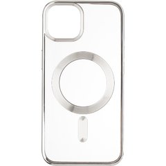 Чехол для iPhone 15 MagSafe Stand frame Белый