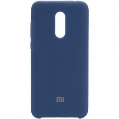 Оригинальный чехол для Xiaomi Redmi 5 Plus Silicone Case Темно-синий смотреть фото | belker.com.ua