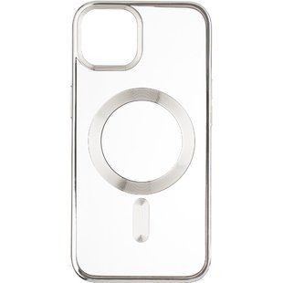Чехол для iPhone 15 MagSafe Stand frame Белый смотреть фото | belker.com.ua