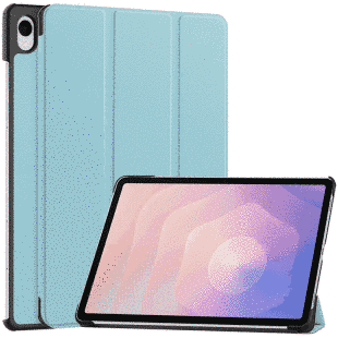 Чехол для Samsung Galaxy Tab S11 (SM-X730) Moko кожаный Голубой