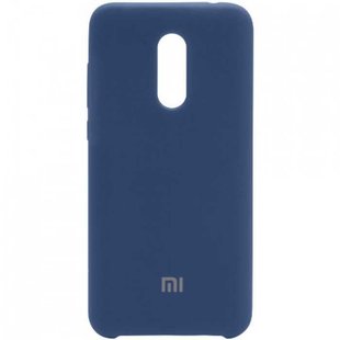 Оригинальный чехол для Xiaomi Redmi 5 Plus Silicone Case Темно-синий смотреть фото | belker.com.ua