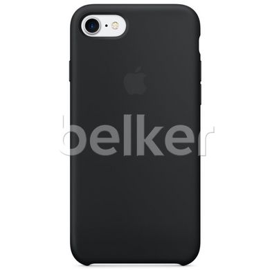 Чехол для iPhone 7 Apple Silicone Case Черный смотреть фото | belker.com.ua
