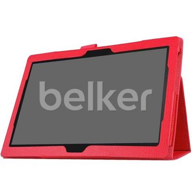 Чехол для Lenovo Tab 4 10.1 Plus x704 ТТХ кожаный Красный смотреть фото | belker.com.ua