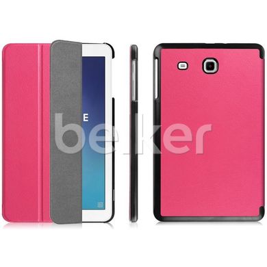 Чехол для Samsung Galaxy Tab E 9.6 T560, T561 кожаный Moko Малиновый смотреть фото | belker.com.ua