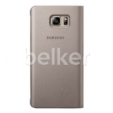 Чехол книжка для Samsung Galaxy Note 5 N920 Flip Wallet Cover Золотой смотреть фото | belker.com.ua
