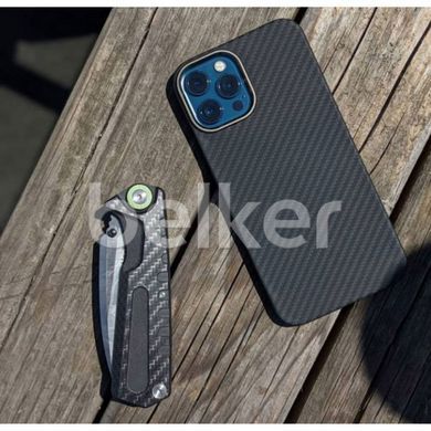 Карбоновый чехол на iPhone 16 Pro Max K-DOO Kevlar case Черный