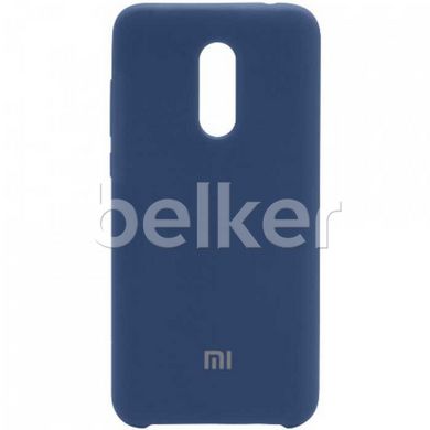 Оригинальный чехол для Xiaomi Redmi 5 Plus Silicone Case Темно-синий смотреть фото | belker.com.ua
