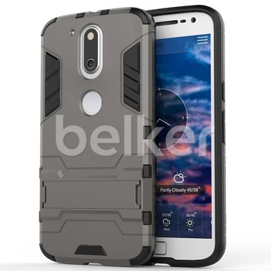 Противоударный чехол для Motorola Moto G4 Honor Hard Defence Тёмно-серый смотреть фото | belker.com.ua