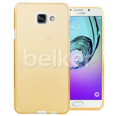 Силиконовый чехол для Samsung Galaxy A7 2016 A710 Remax незаметный Золотой смотреть фото | belker.com.ua
