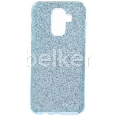 Силиконовый чехол для Samsung Galaxy J8 2018 (J810) Remax Glitter Silicon Голубой смотреть фото | belker.com.ua