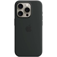 Чехол для для iPhone 15 Pro Silicone case Черный