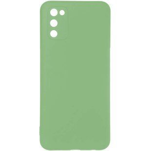 Защитный чехол для Samsung Galaxy A03S (A037) Full Soft case Черный Салатовый смотреть фото | belker.com.ua