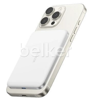 Магнитный павербанк для iPhone Anker Nano MagGo Air2 Slim 5000mAh 20W Белый