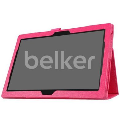 Чехол для Lenovo Tab 4 10.1 Plus x704 ТТХ кожаный Малиновый смотреть фото | belker.com.ua