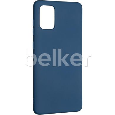 Чехол для Samsung Galaxy A71 2020 (A715) Full Soft case Темно-синий смотреть фото | belker.com.ua