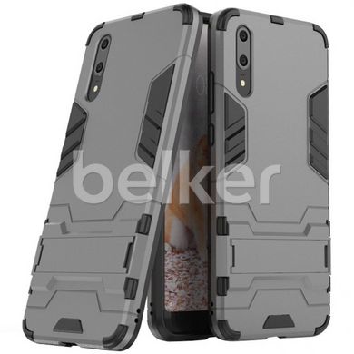 Противоударный чехол для Huawei P20 Honor Hard Defence Тёмно-серый смотреть фото | belker.com.ua